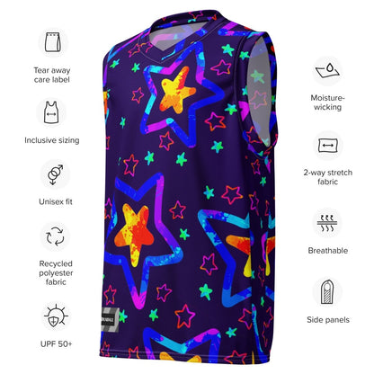 Starlight Delight Unisex Basketball Jersey from Sky Brundall Concepts