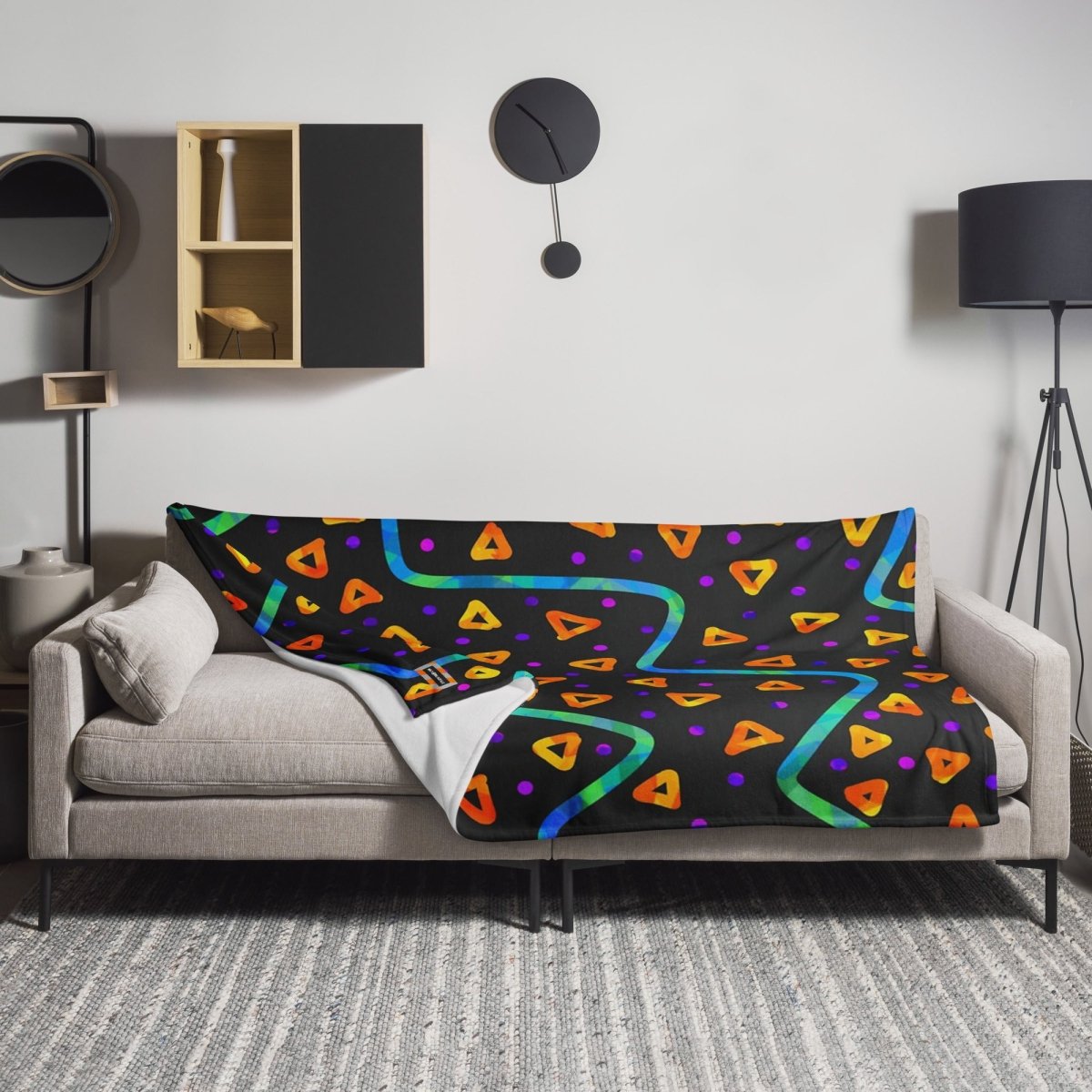 Wild Energy Orange Throw Blanket from Sky Brundall Concepts