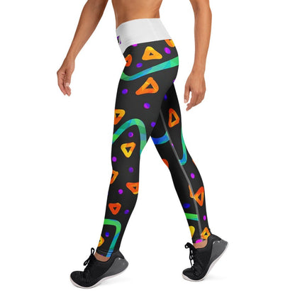 Wild Energy Orange Yoga Leggings from Sky Brundall Concepts