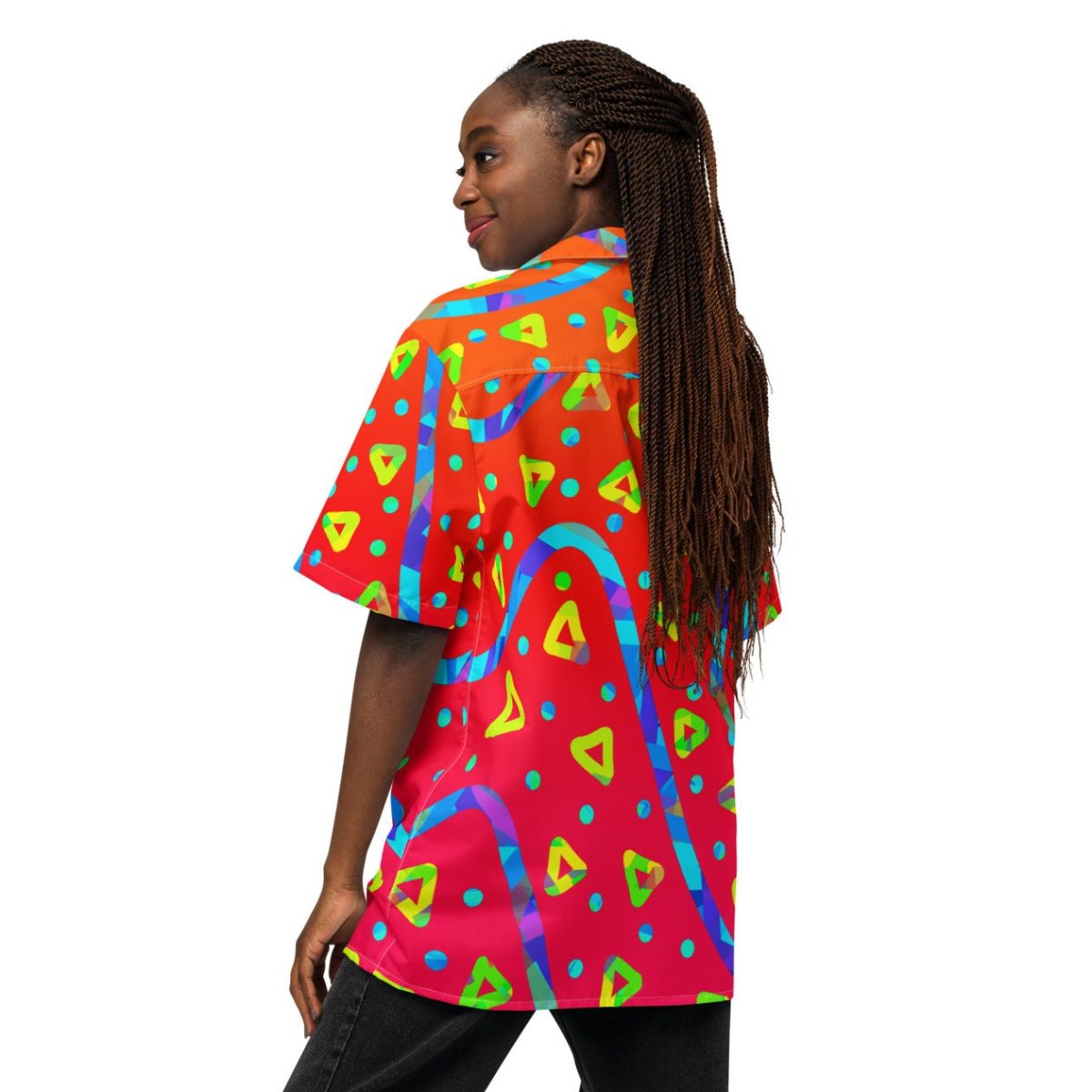 Warm Blaze Candy Rain Unisex Button Shirt from Sky Brundall Concepts