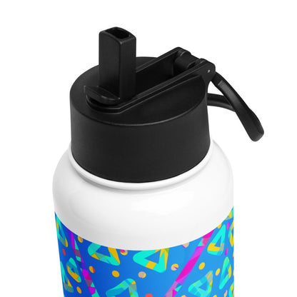 Electric Crumble Blue Water Bottle from Sky Brundall Concepts