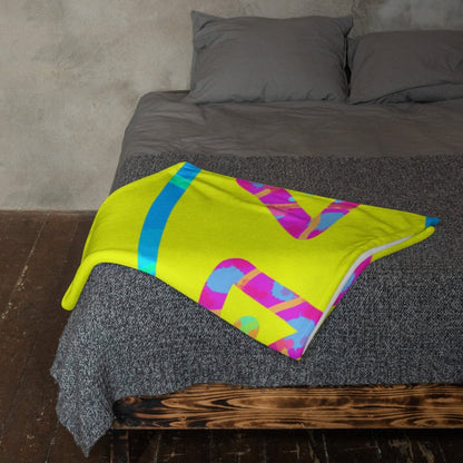 Urban Jump Yellow Throw Blanket from Sky Brundall Concepts