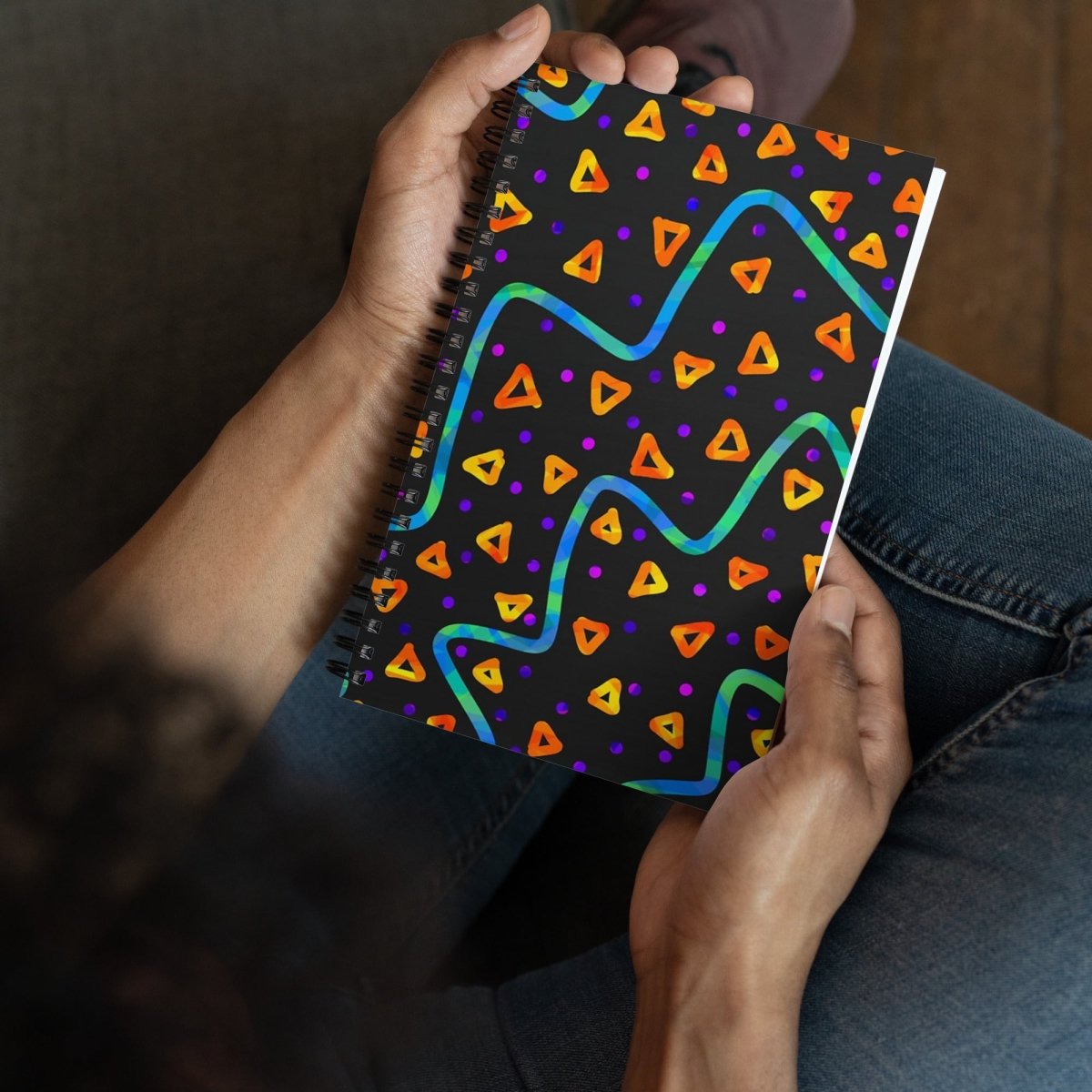 Wild Energy Orange Spiral Notebook from Sky Brundall Concepts