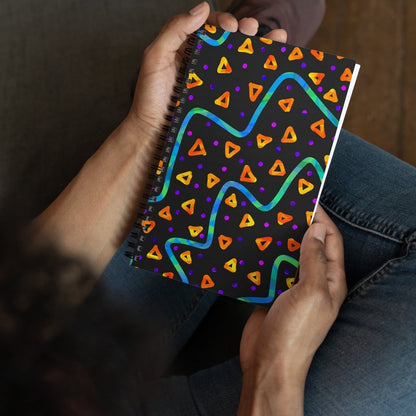 Wild Energy Orange Spiral Notebook from Sky Brundall Concepts