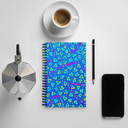 Electric Crumble Blue Spiral Notebook from Sky Brundall Concepts