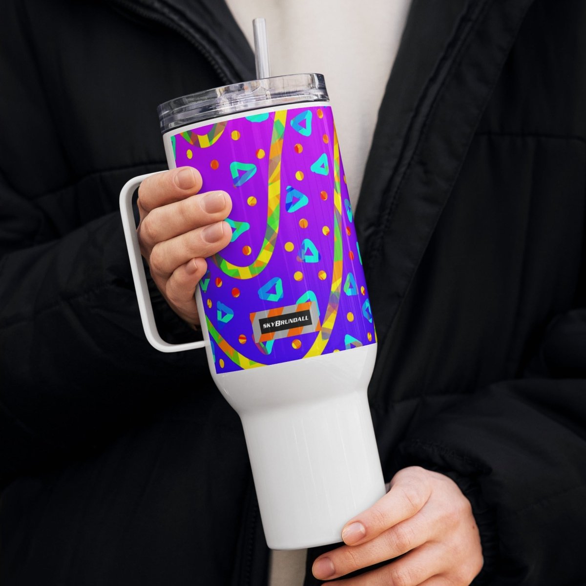 Cool Rush Candy Rain Travel Mug from Sky Brundall Concepts