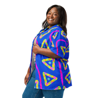 Urban Jump Blue Unisex Button Shirt from Sky Brundall Concepts