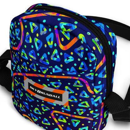 Electric Crumble Utility Crossbody Bag from Sky Brundall Concepts