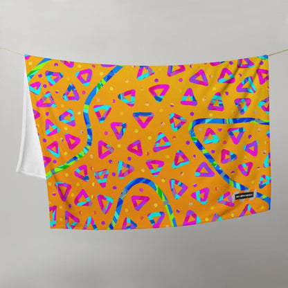 Dream Wave Festival - Electric Crumble 5 Throw Blanket from Sky Brundall Concepts