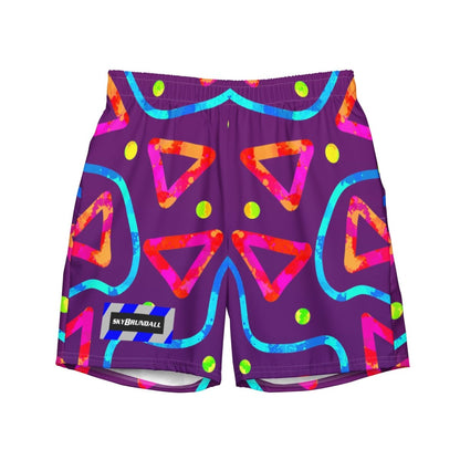 Dream Wave Festival - Arcade Crunch 2 All - Over Print Recycled Swim Trunks from Sky Brundall Concepts