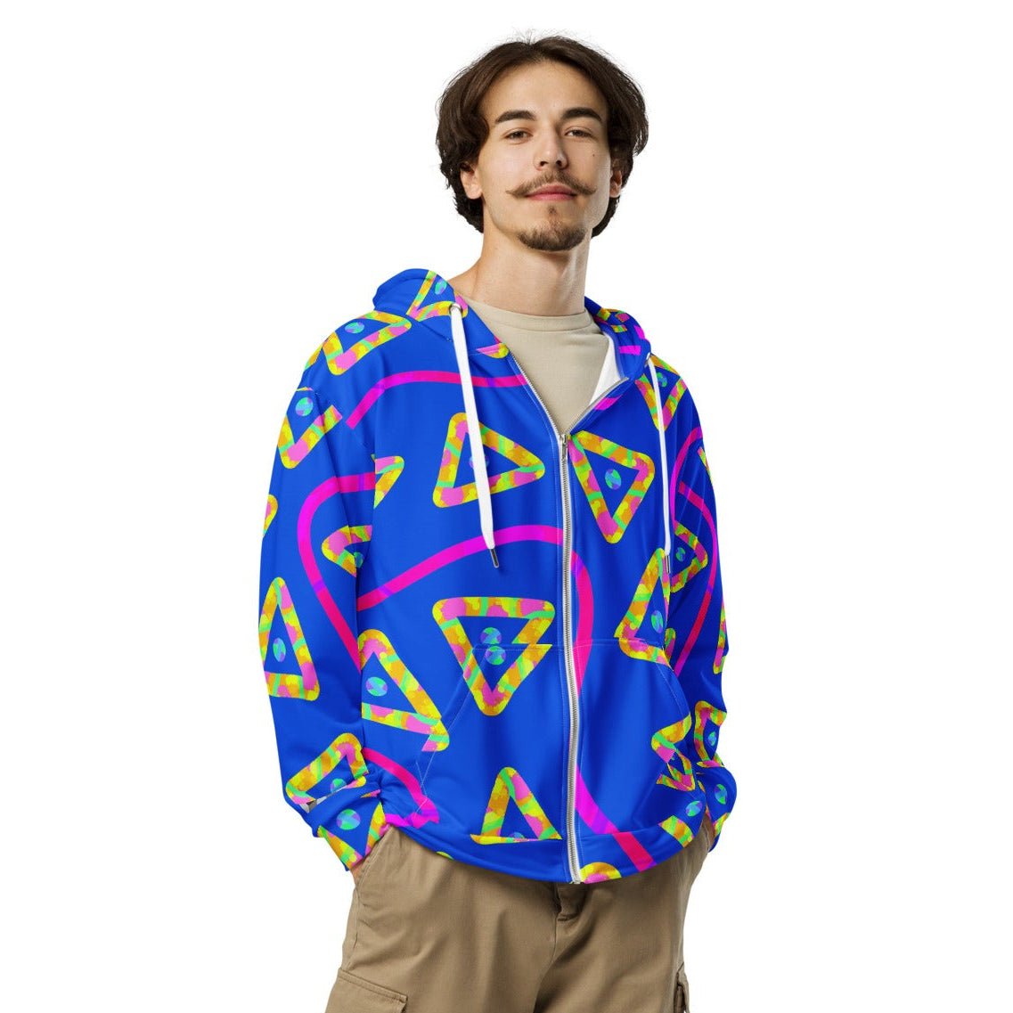 Urban Jump Blue Unisex Zip Hoodie from Sky Brundall Concepts