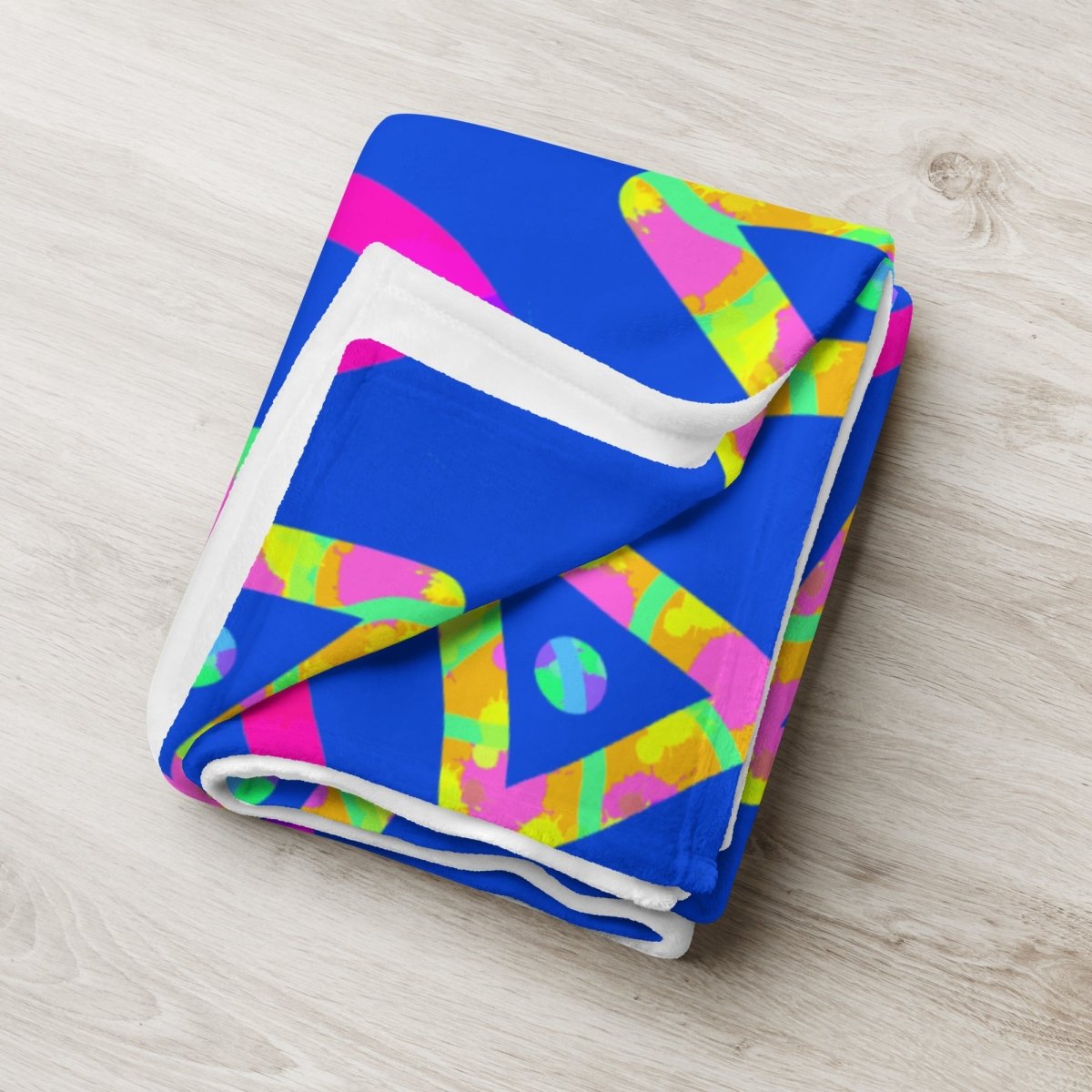 DWF Urban Jump Blue Throw Blanket from Sky Brundall Concepts