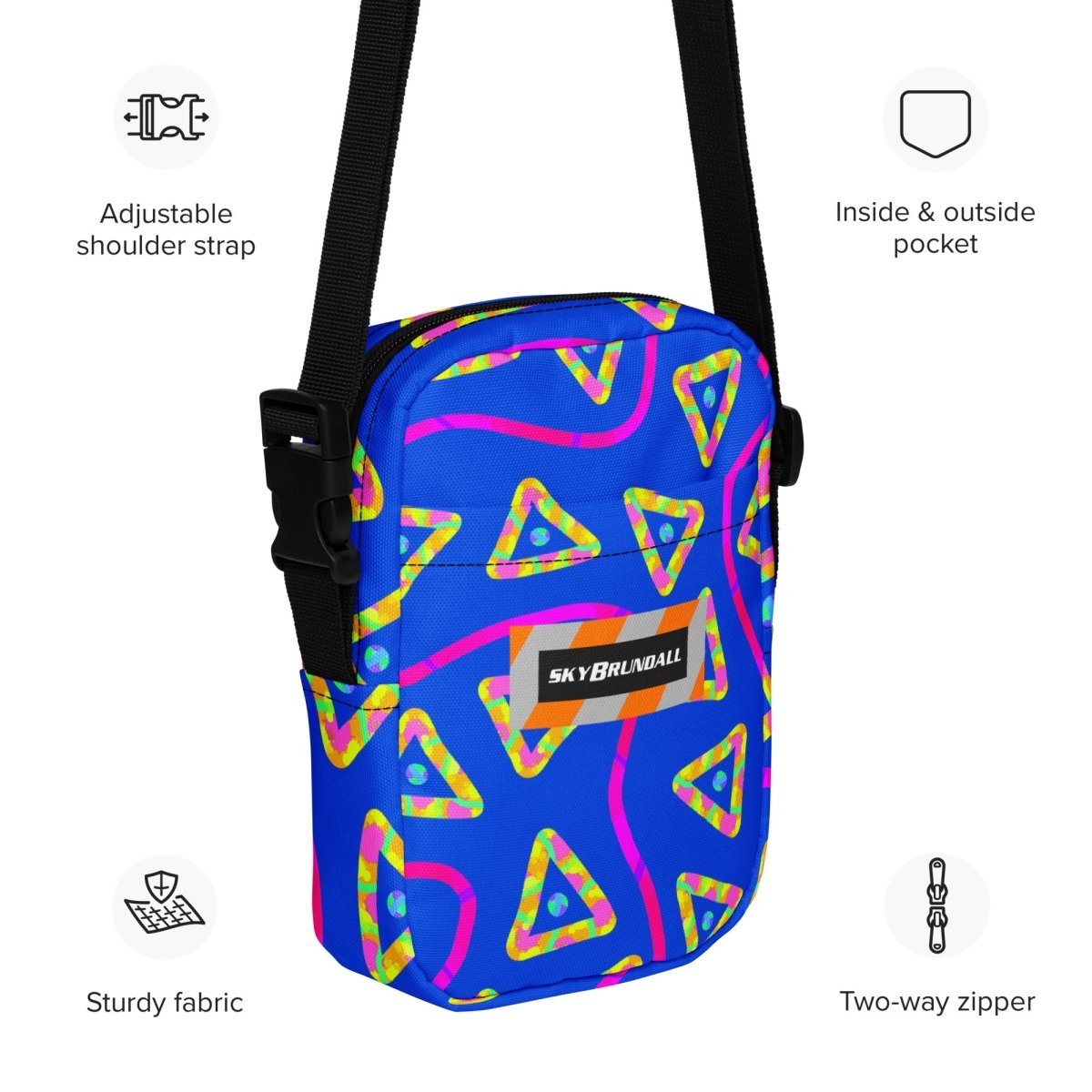 Urban Jump Blue Utility Crossbody Bag from Sky Brundall Concepts