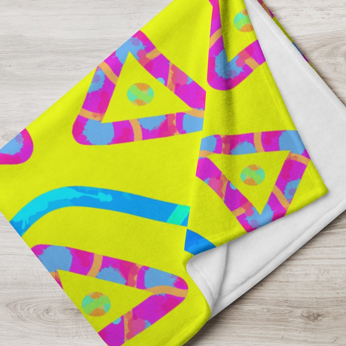 Urban Jump Yellow Throw Blanket from Sky Brundall Concepts