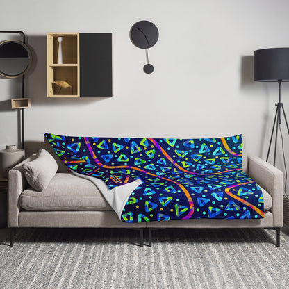 Electric Crumble Throw Blanket from Sky Brundall Concepts