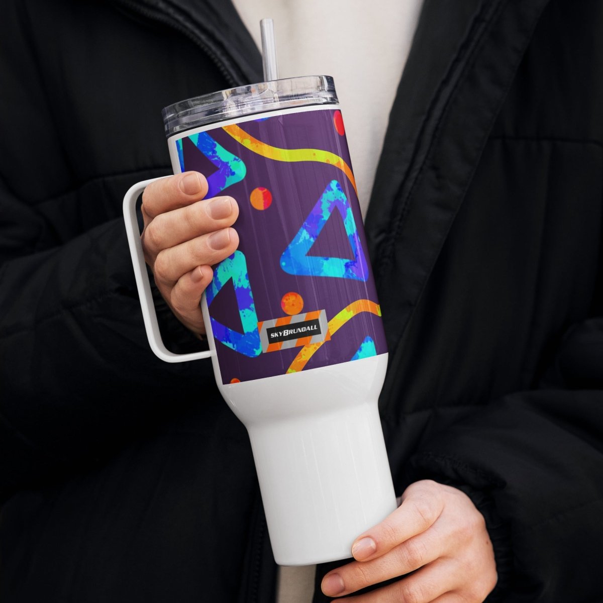 DWF Arcade Crunch 1 Travel Mug from Sky Brundall Concepts