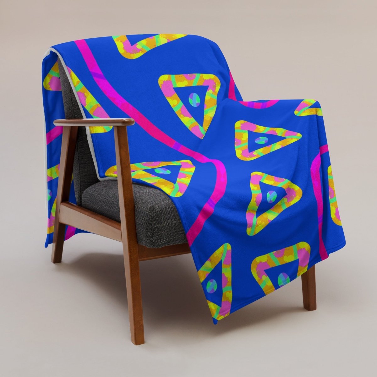 DWF Urban Jump Blue Throw Blanket from Sky Brundall Concepts