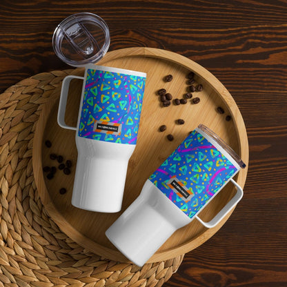 Electric Crumble Blue Travel Mug from Sky Brundall Concepts