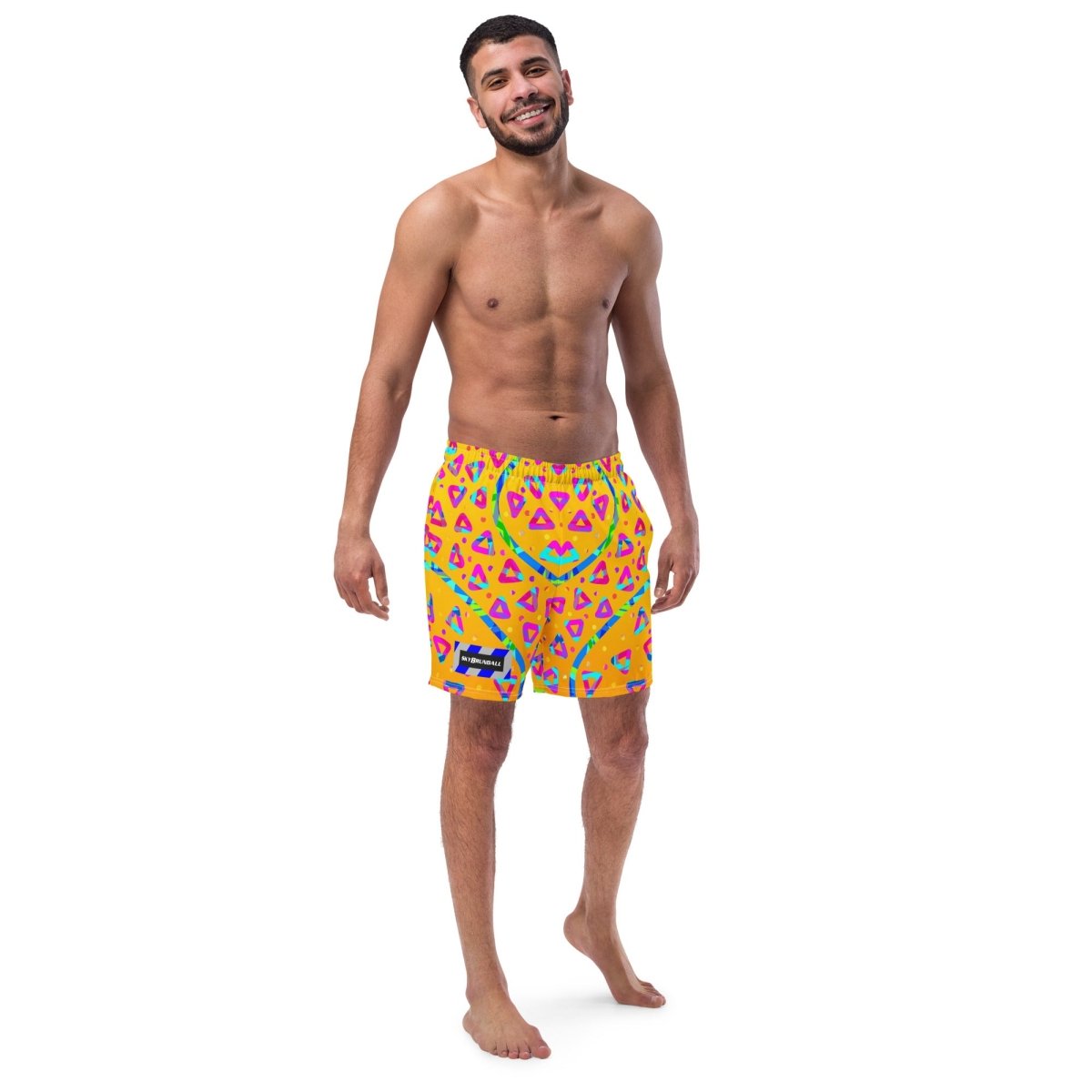 Electric Crumble Yellow Swim Trunks from Sky Brundall Concepts