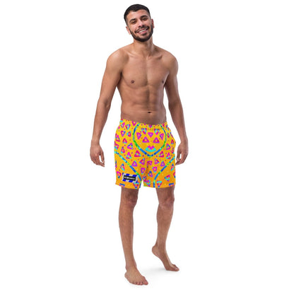 Electric Crumble Yellow Swim Trunks from Sky Brundall Concepts