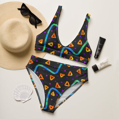 Wild Energy Orange High-waisted Bikini from Sky Brundall Concepts