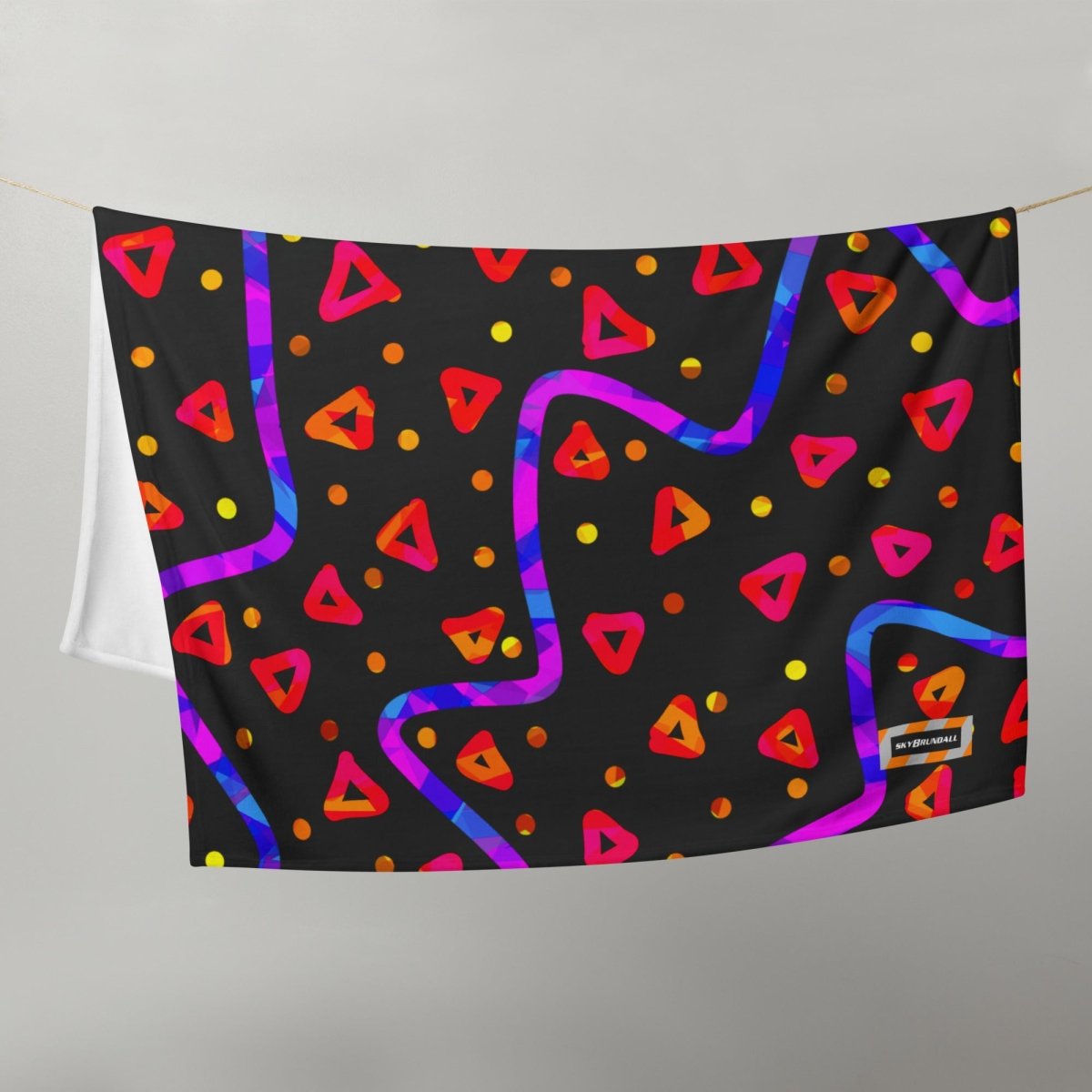 DWF Wild Energy Red Throw Blanket from Sky Brundall Concepts