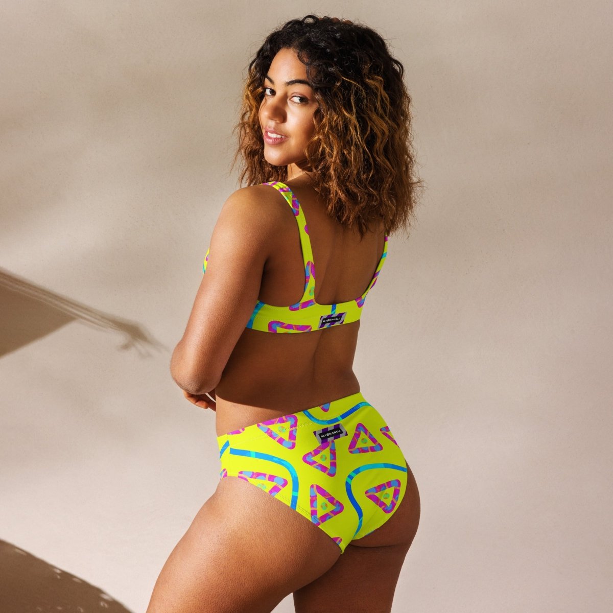 Urban Jump Yellow High-waisted Bikini from Sky Brundall Concepts