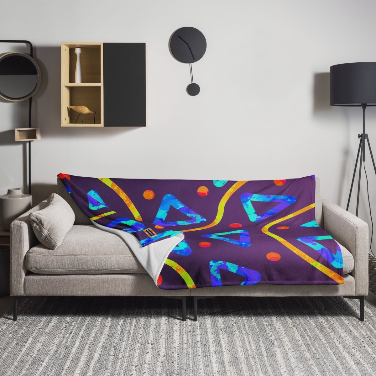 DWF Arcade Crunch 1 Throw Blanket from Sky Brundall Concepts