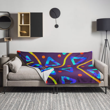 DWF Arcade Crunch 1 Throw Blanket from Sky Brundall Concepts
