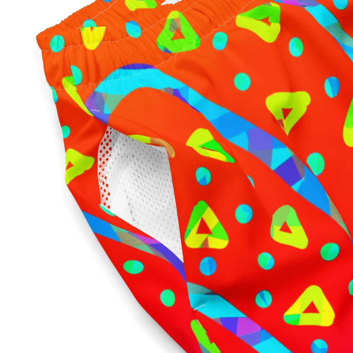 Warm Blaze Candy Rain Swim Trunks from Sky Brundall Concepts