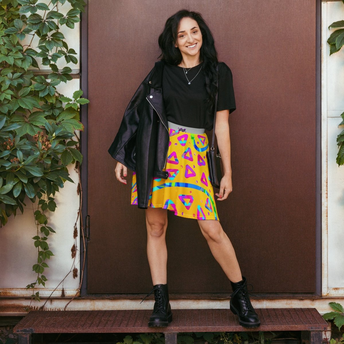 Dream Wave Festival - Electric Crumble 5 Skater Skirt from Sky Brundall Concepts