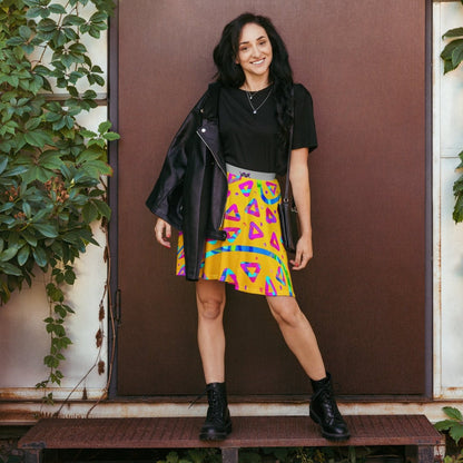 Dream Wave Festival - Electric Crumble 5 Skater Skirt from Sky Brundall Concepts