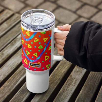 Warm Blaze Candy Rain Travel Mug from Sky Brundall Concepts