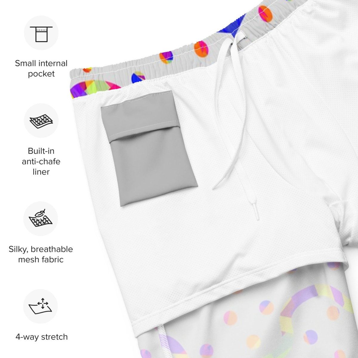 DWF Rainbow Fiesta Swim Trunks from Sky Brundall Concepts