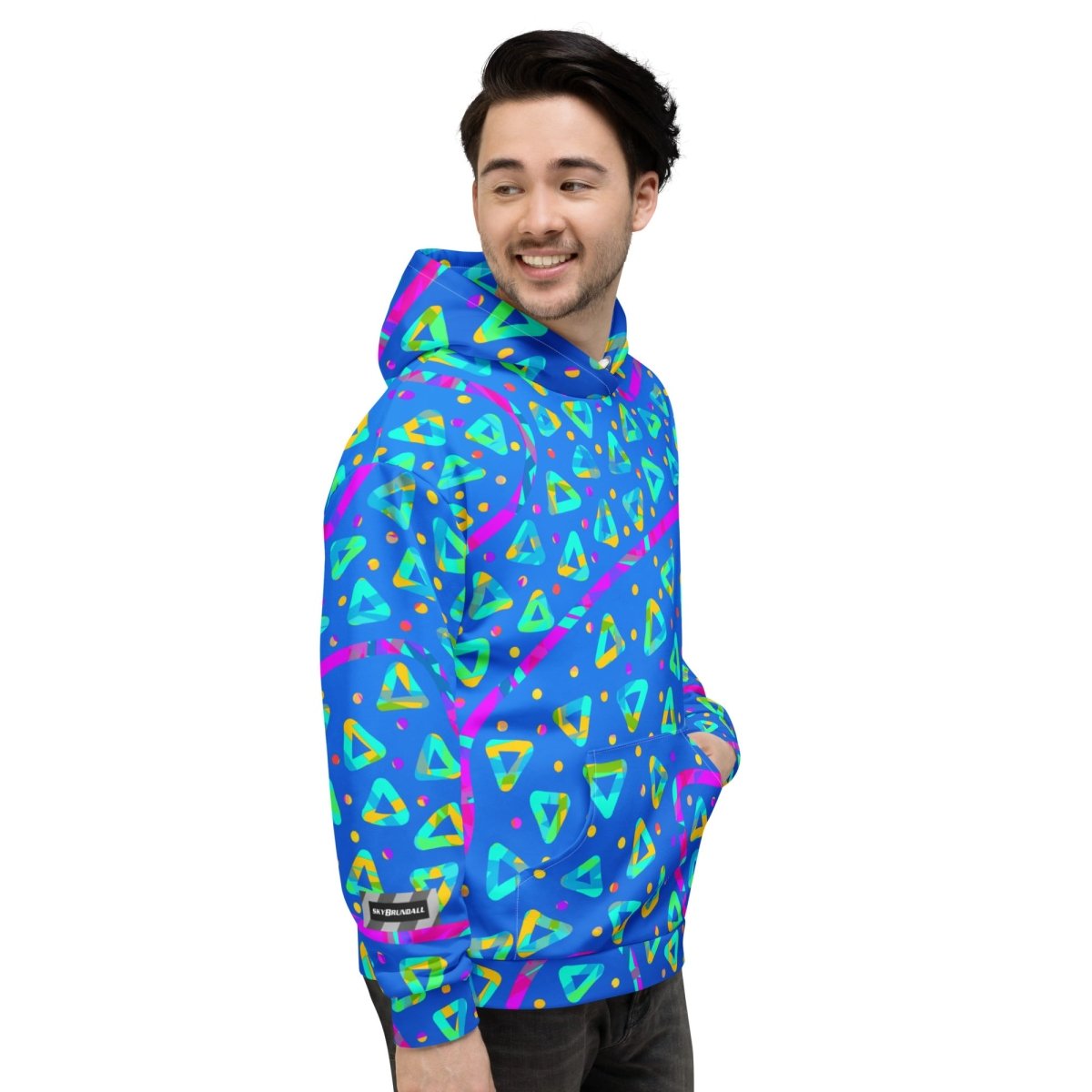 Electric Crumble Blue Unisex Hoodie from Sky Brundall Concepts