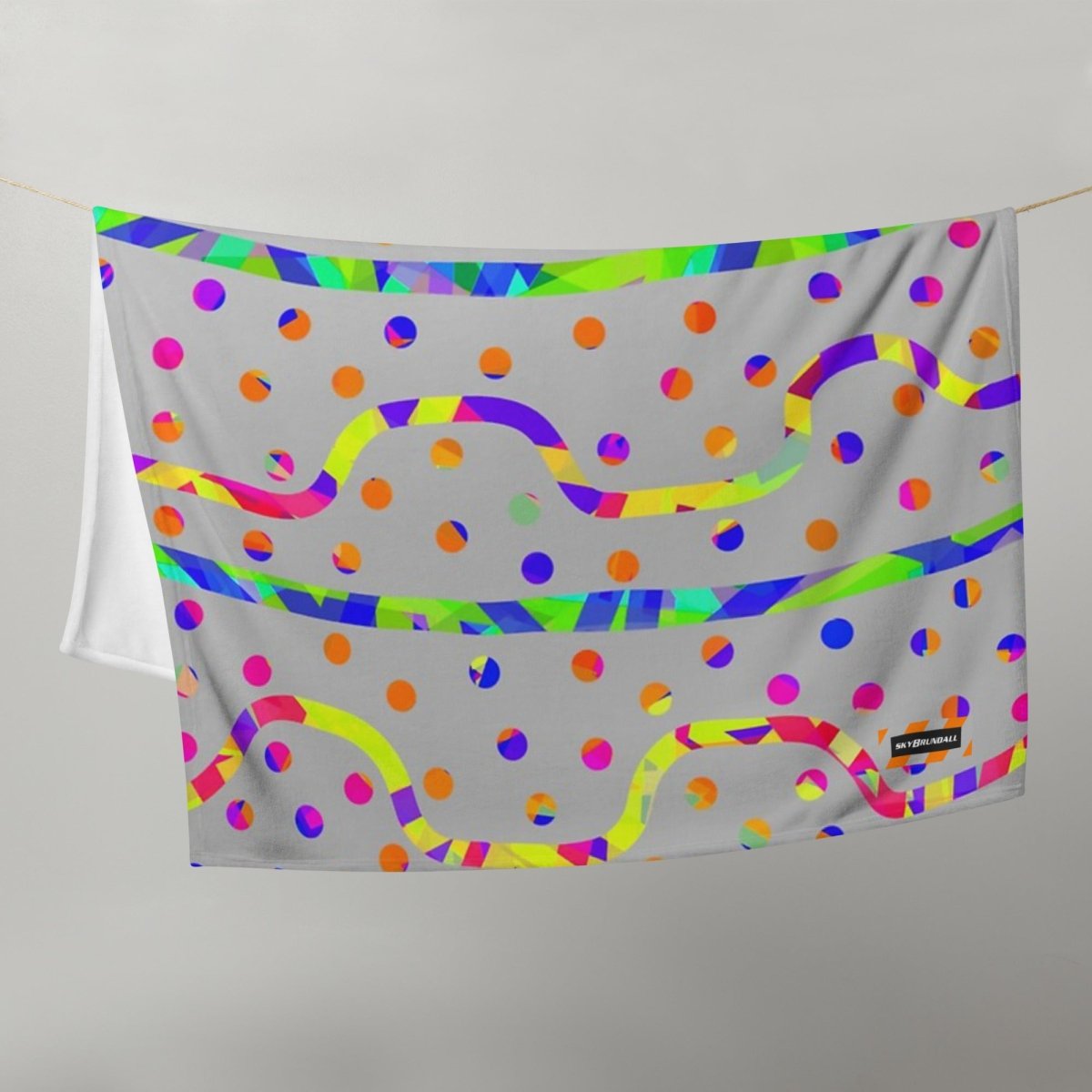 DWF Rainbow Fiesta Throw Blanket from Sky Brundall Concepts