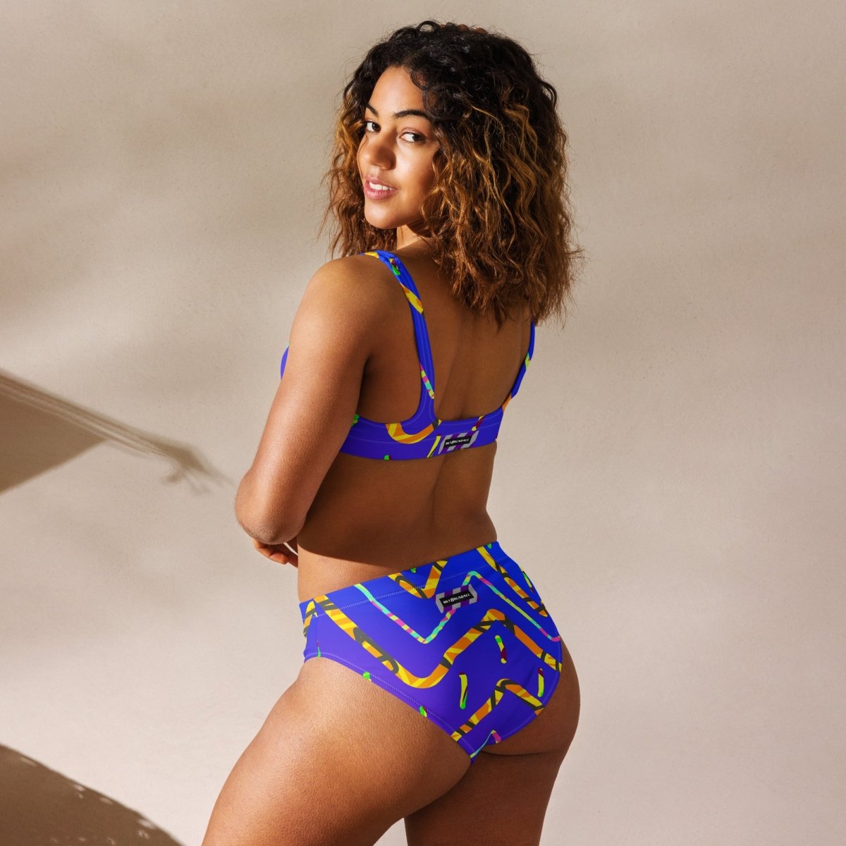 California Tiger High-waisted Bikini from Sky Brundall Concepts