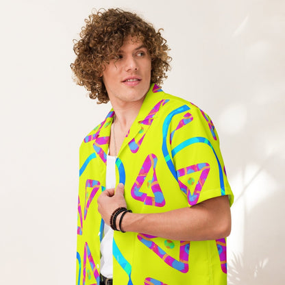 Urban Jump Yellow Unisex Button Shirt from Sky Brundall Concepts