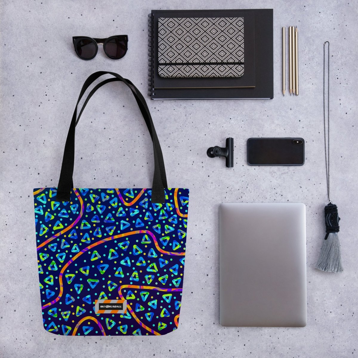 DWF - Electric Crumble Tote Bag from Sky Brundall Concepts