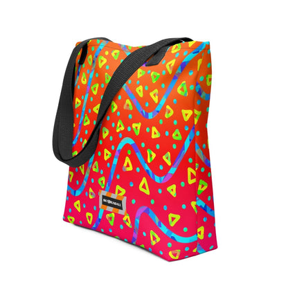Warm Blaze Candy Rain Tote Bag from Sky Brundall Concepts