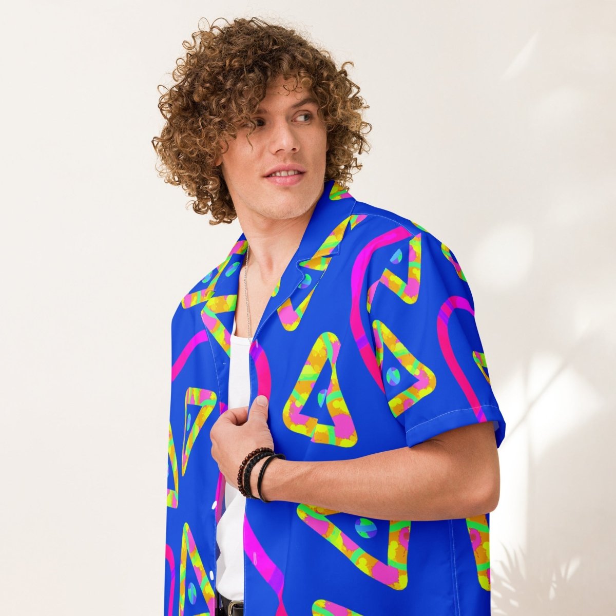 Urban Jump Blue Unisex Button Shirt from Sky Brundall Concepts