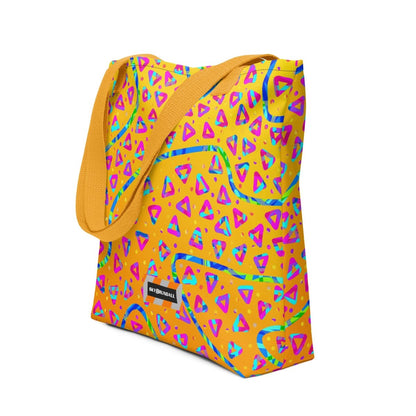 Electric Crumble Yellow Tote Bag from Sky Brundall Concepts