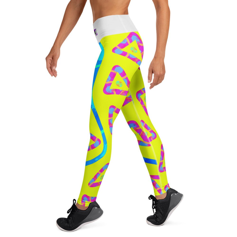 Urban Jump Yellow Yoga Leggings from Sky Brundall Concepts