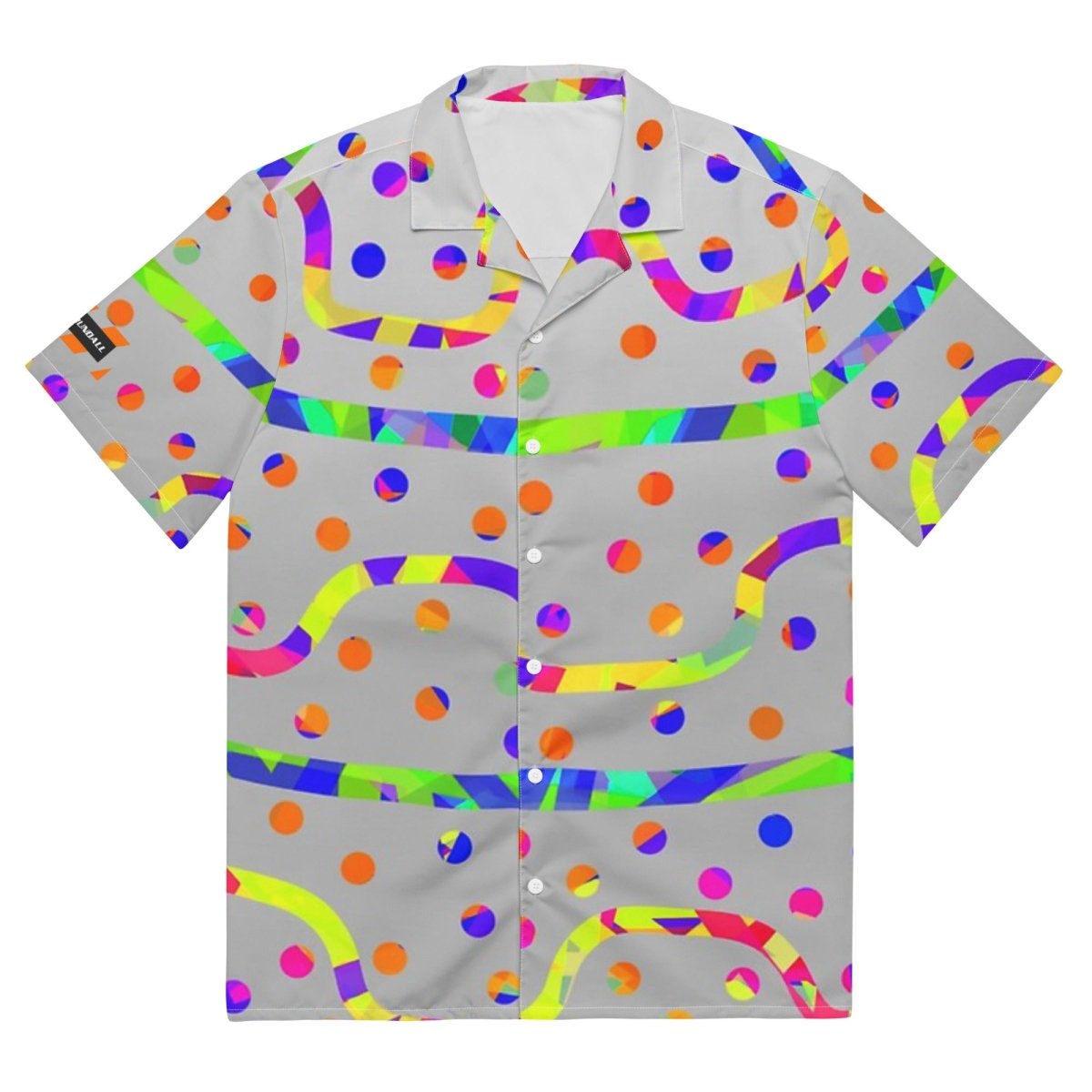 Rainbow Fiesta Unisex Button Shirt from Sky Brundall Concepts