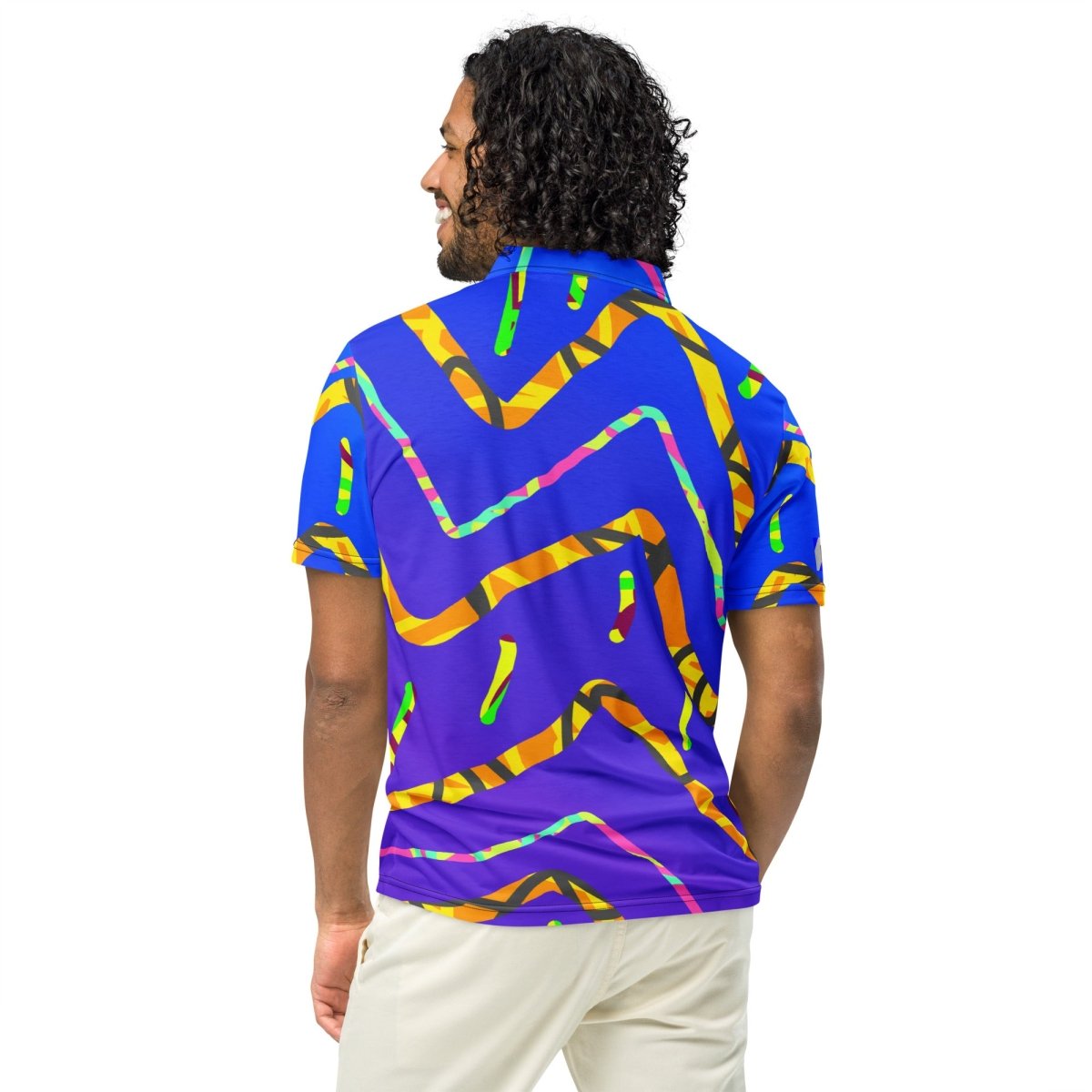Dream Wave Festival - California Tiger Men’s Slim Fit Polo from Sky Brundall Concepts