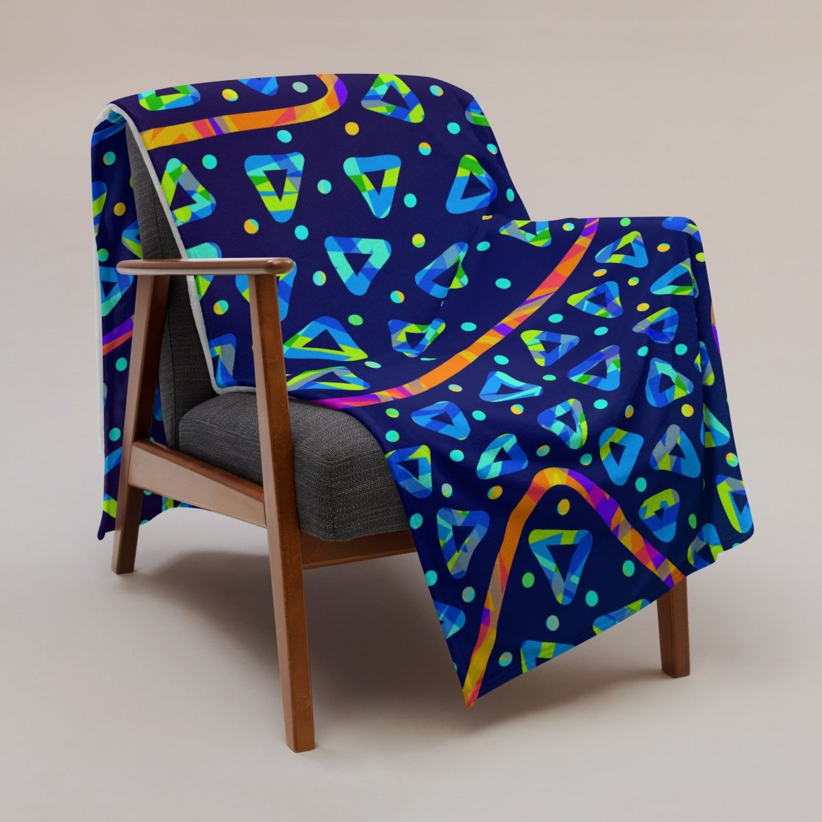 Electric Crumble Throw Blanket from Sky Brundall Concepts