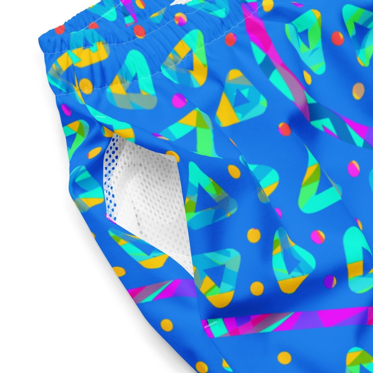 Electric Crumble Blue Swim Trunks from Sky Brundall Concepts