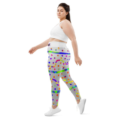 Rainbow Fiesta Plus Size Leggings from Sky Brundall Concepts