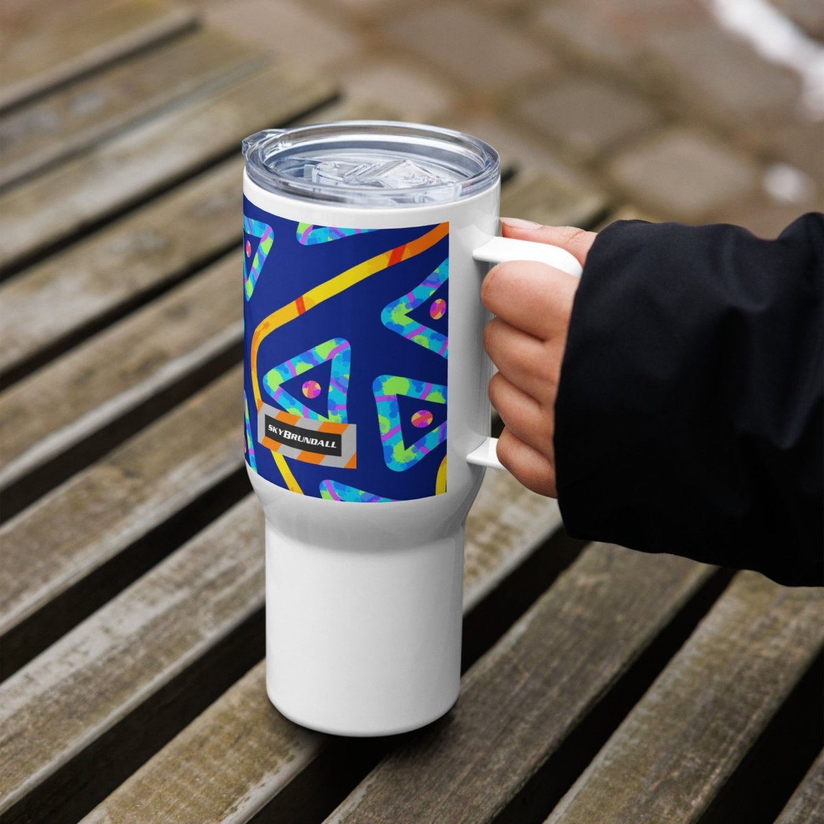 Dream Wave Festival Urban Jump Travel Mug from Sky Brundall Concepts