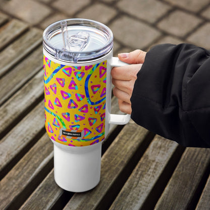 Electric Crumble Yellow Travel Mug from Sky Brundall Concepts